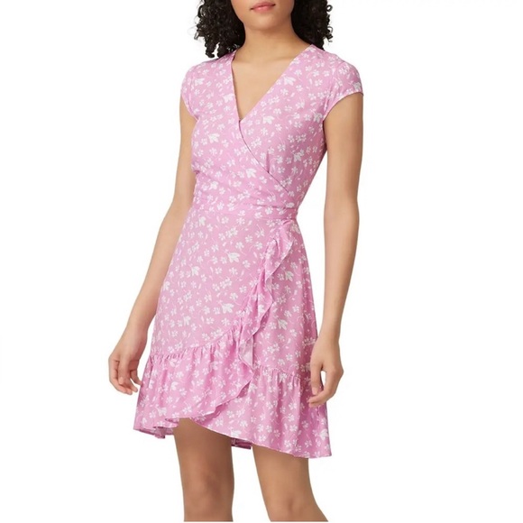 J. Crew Dresses & Skirts - J. Crew Dresses J Crew Ruffle-Front Mini Dress  Bubblegum Floral - Size: 2